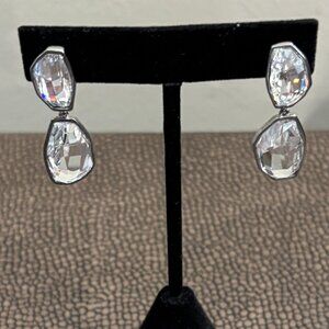 Clear Crystal Drop Dangle Earrings